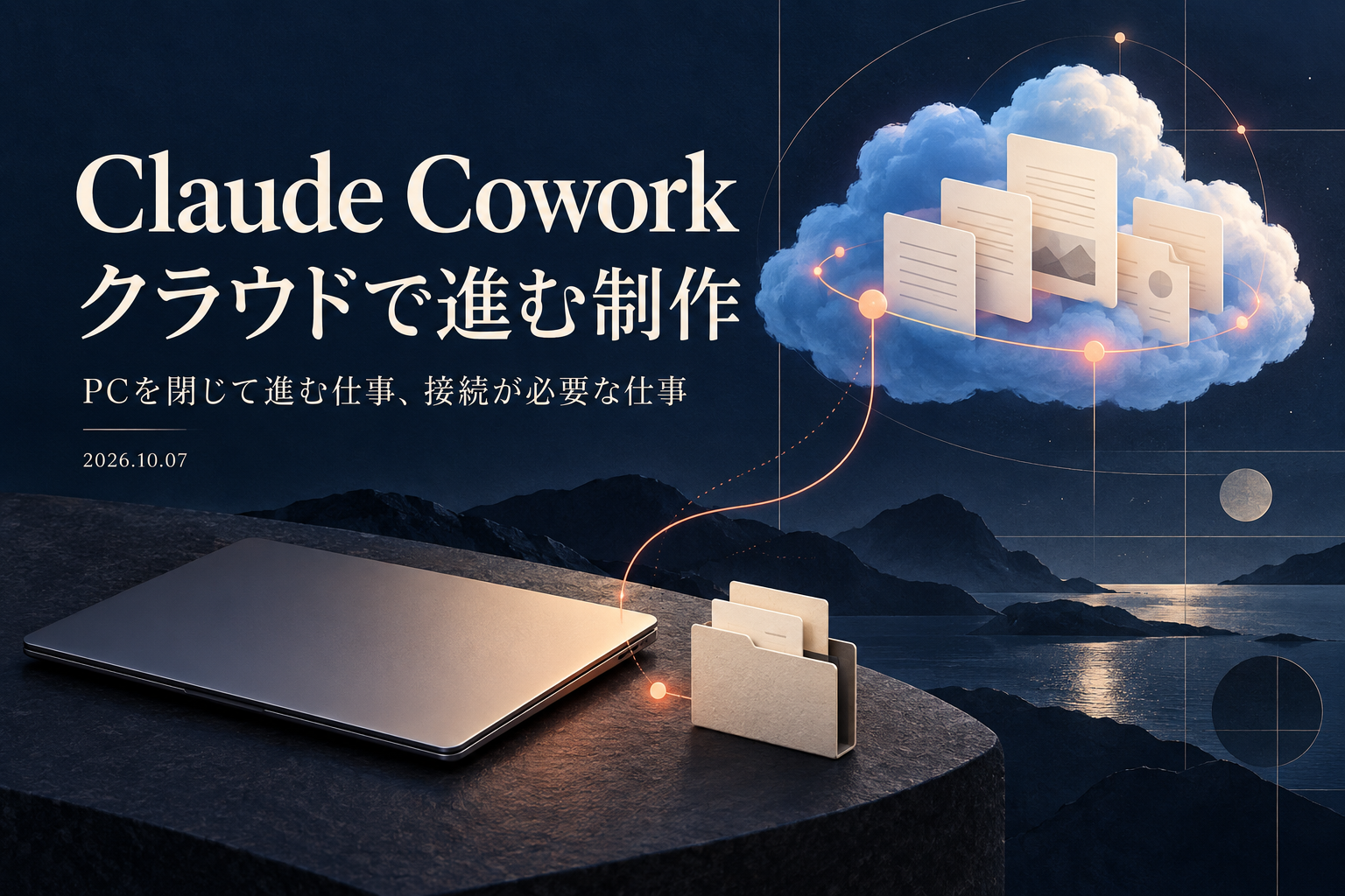 Claude CoworkはPCを閉じても動く？10月6日の変更と制作での使い方